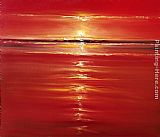 2011 Red on the Sea painting